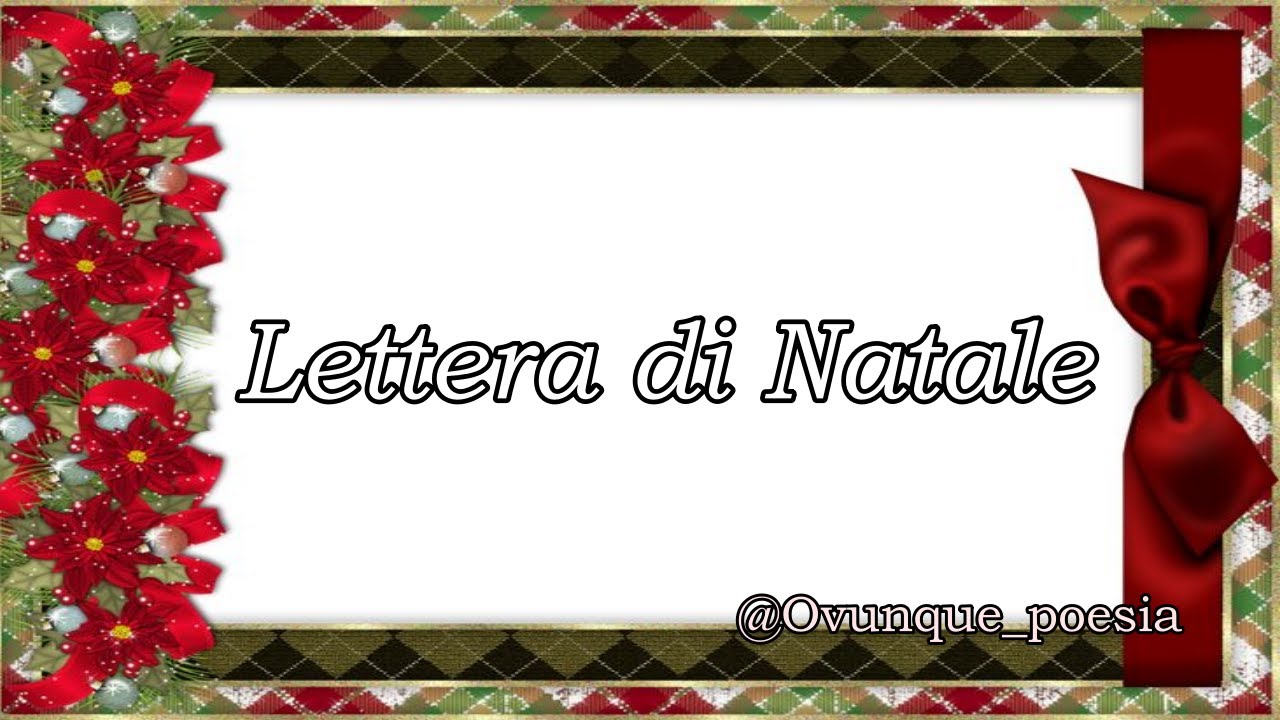 Lettera di Natale da dedicareð2021❤