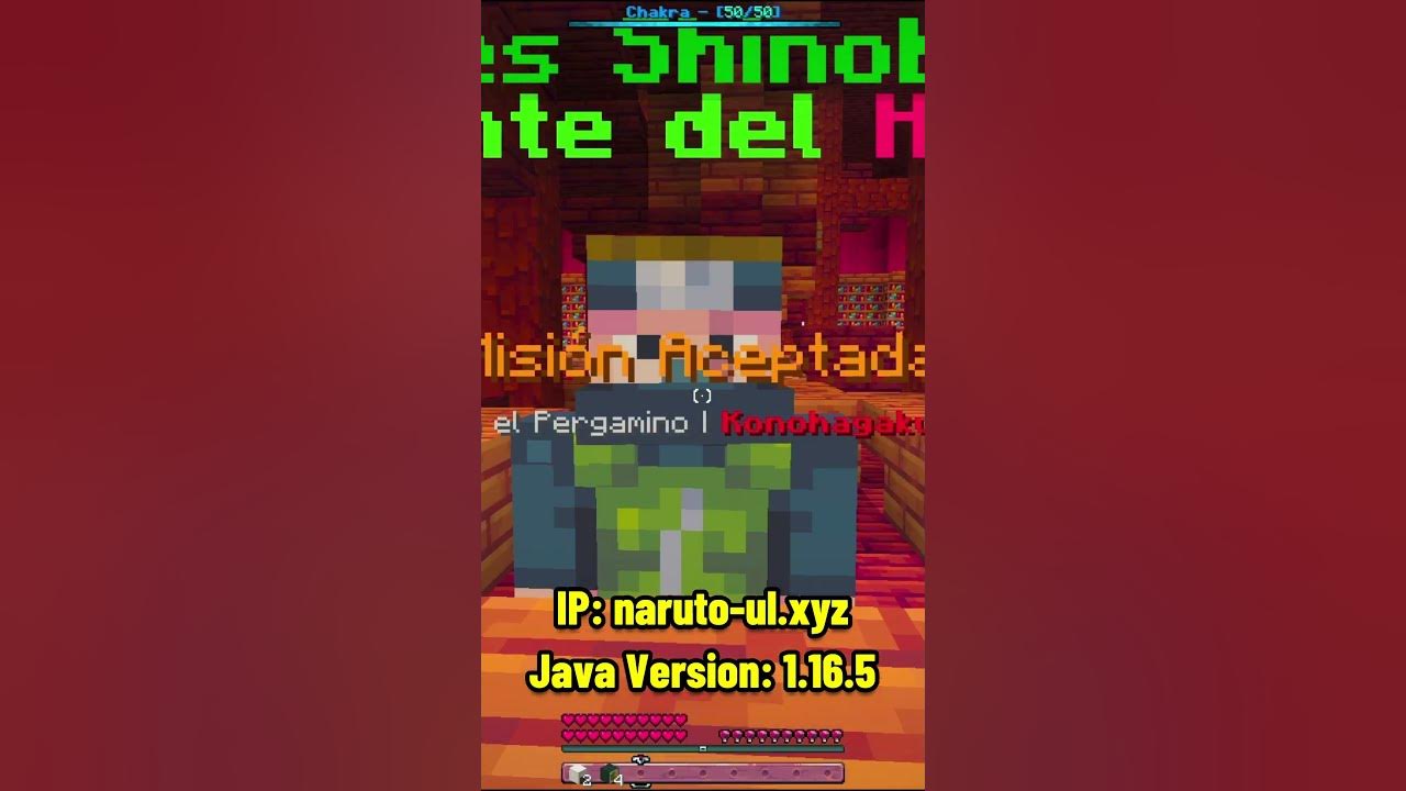 El mejor servidor de minecraft naruto 1 16 5 no premium shorts naruto