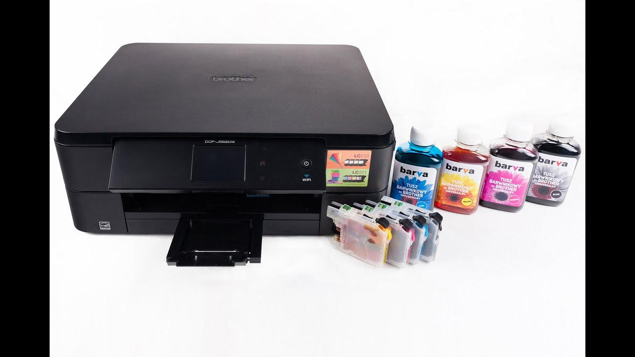 Instrukcja instalacji wiecznych kartridży w Brother DCP-J562DW/J552DW | MFCJ4420DW/J4620DW