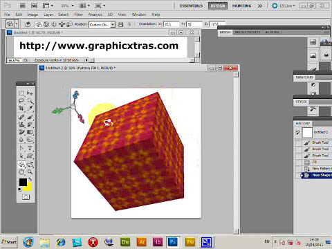 How To A Pattern To A 3D Cube In Photoshop