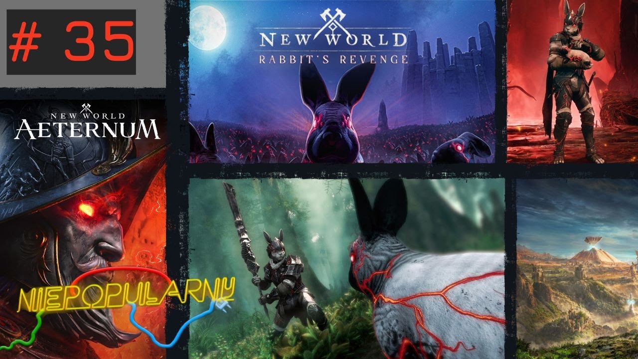 Grindujemy króliki, Emtka Pogłaszcz królika, Ubiór Skażonego Królika New World Aeternum #35