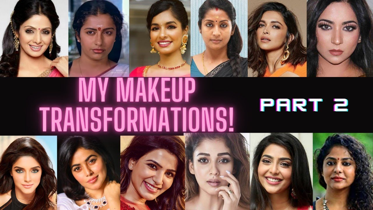 My Makeup Transformation  Videos Compilation - Part 2 | Niv Vin Arts |