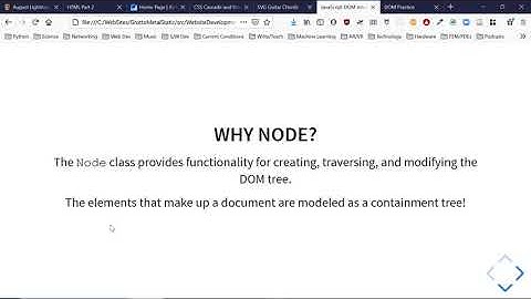JavaScript and the DOM (Document Object Model)