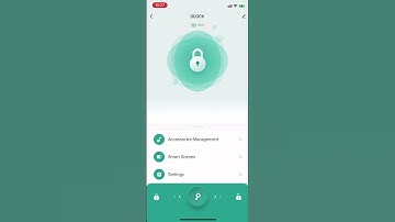 CA02 APP smart fingerprint door lock open free passage mode by "Tuya Smart" APP