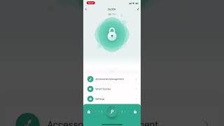 CA02 APP smart fingerprint door lock open free passage mode by "Tuya Smart" APP screenshot 2