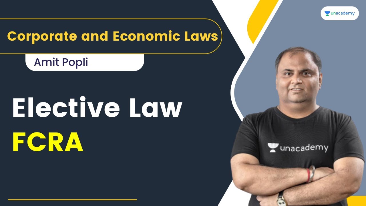 Elective Law | FEMA | CA Amit Popli | Unacademy CA Final