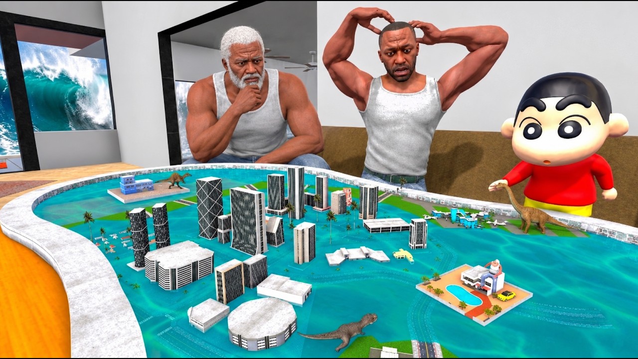 Franklin Found Tiny Swimming pool in indian Bike Driving 3D | Mrmfgamer ...