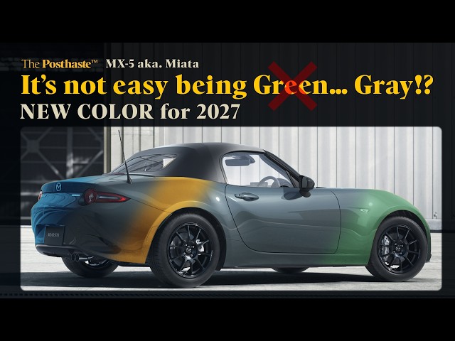 2027 Mazda MX-5 Miata NEW Color Zinc Green - YouTube