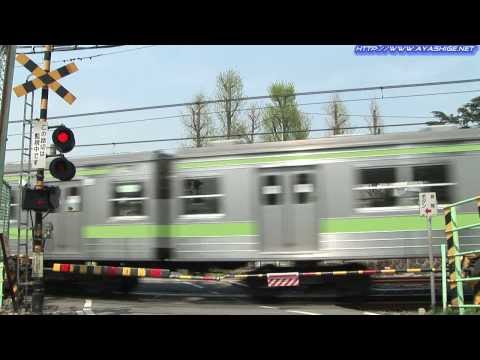 HD 山手線の踏切と205系 Yamanote Line Crossing