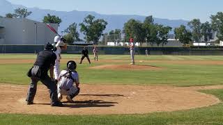Albert Roblez - RHP - 2021 - Valley View High School. Strikeout #2 on a outside fastball.