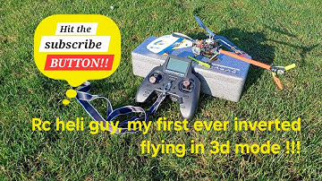 My first ever attempt at a 3d inverted flight with my m1evo rc helicopter 🚁