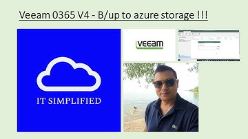 Veeam 0365 V4 - B/up to azure storage !!!
