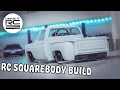 Custom RC Chevy Square Body Stepside Build Part 2: Body Work, Custom Parts, "First Start" 🔧