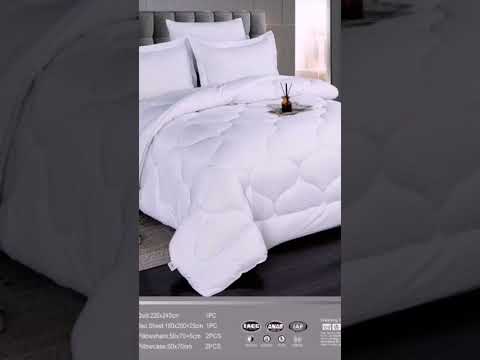 لحاف نفرين قماش قطني ساده فندقي ٦ قطع قماش ثقيل للحجز انستا  3002