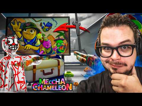 САМАЯ ХИТРАЯ ХАМЕЛЕОН МАСКИРОВКА В АЭРОПОРТУ! ПОПРОБУЙ НАЙДИ МЕНЯ! (MECCHA CHAMELEON)