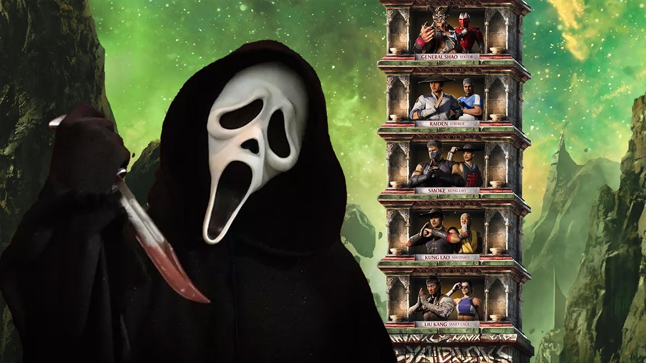 Mortal Kombat 1 - Ghostface Klassic Tower(HARD) NO MATCHES LOST  [No Commentary]
