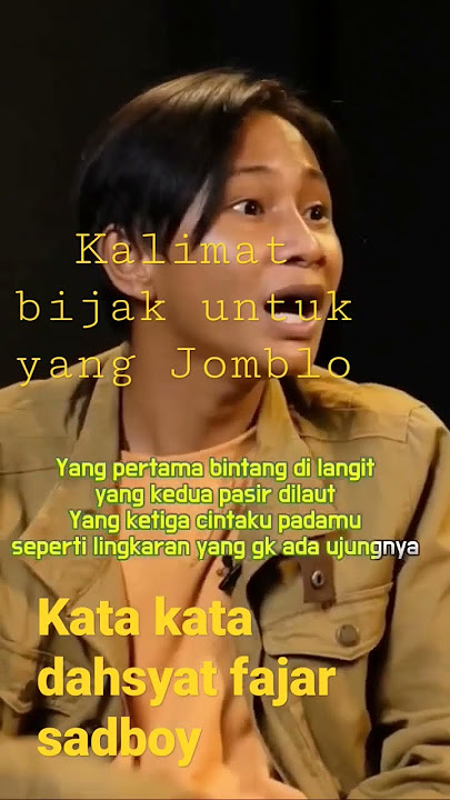 Fajar sadboy kalimat bijak