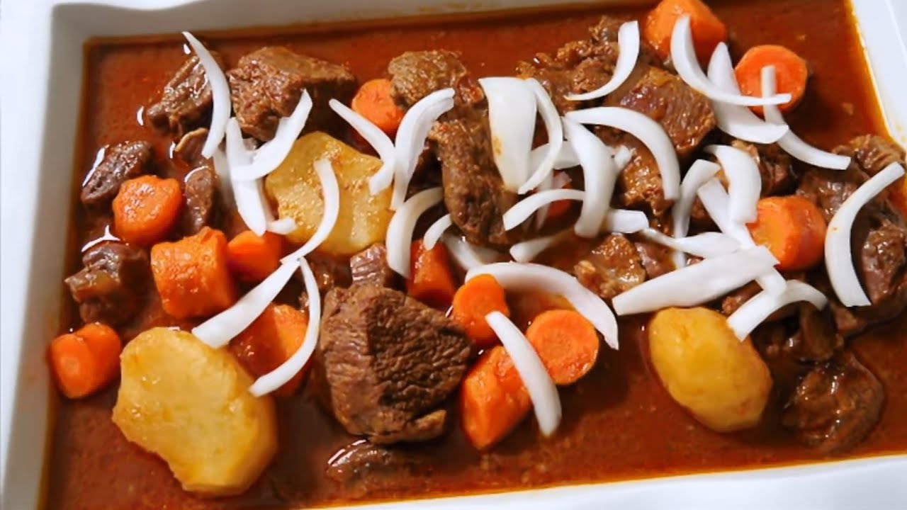 Men Kijan Nou Fè Sos Vian Kabrit ak Pomdetè ak Karot | Goat in sauce with potato and carrot