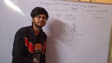 Fresnel biprism with White light |bsc physics | Easy and detailed explanation