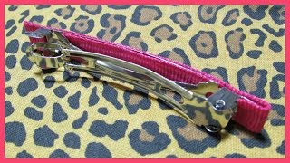 How to cover metal hair clips no.3 - French Barrette - Free tutorial