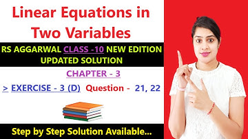 RS Aggarwal class 10 ex 3d q 21,22 page no 151 | ex 3d class 10 maths q 21,22 #class10maths