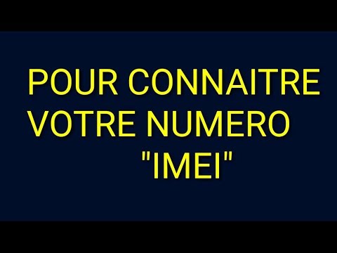 Comment Trouver Numero Imei Iphone Android Trouver Son Numero Imei Connaitre Imei Rechercher Youtube