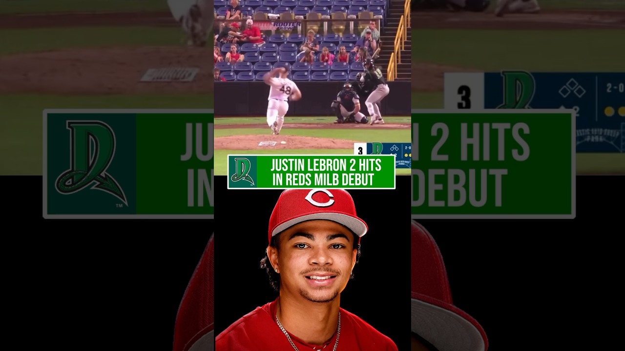 Justin Lebron 2 Hits in Cincinnati Reds MiLB Debut!