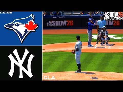 Yankees vs. Blue Jays Simulation | 8/23/26 | MLB The Show 26 PS5 Gameplay