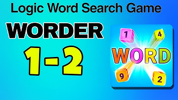 WORDER Logic Word Search Game level 1 2