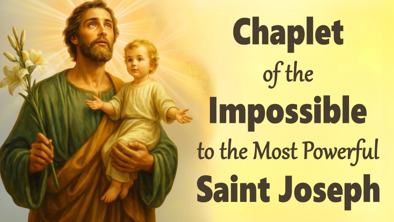 🌟 ВЕНЧИК О НЕВОЗМОЖНОМ СВЯТОМУ ИОСИФУ – Он действует в вашем неотложном деле сегодня!