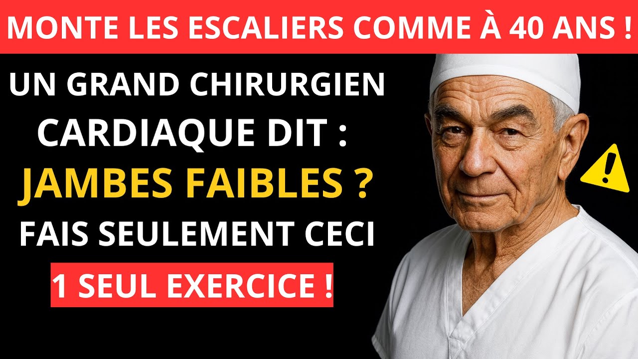 Plus de 60 ans ? Ces 5 exercices font disparaître la peur des escaliers — Validé par un chirurgien