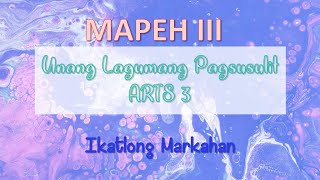 MAPEH| ARTS3 Grade3 Summative Test #1 Q3