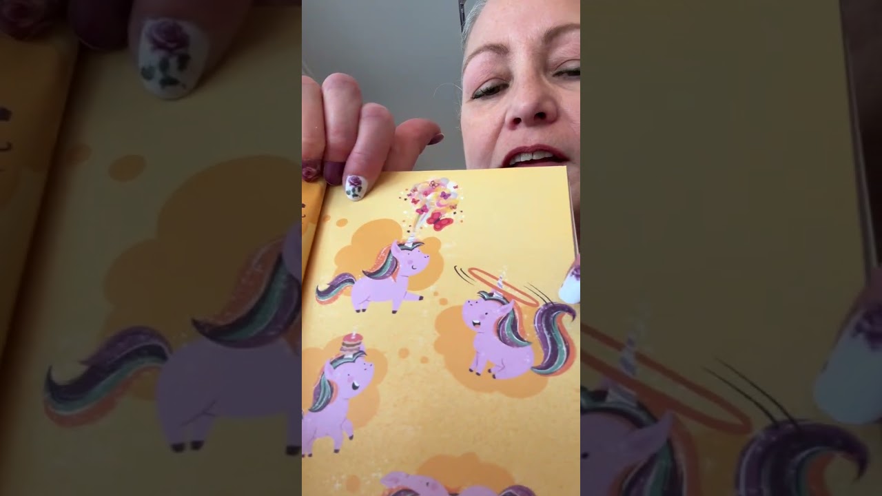 Mormy reads “Unicorn and Yeti, Sparkly New Friends” by Heather Burnell and Hazel Quintanilla 