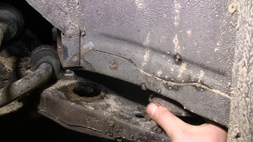 Rusted out Buick subframe bushings