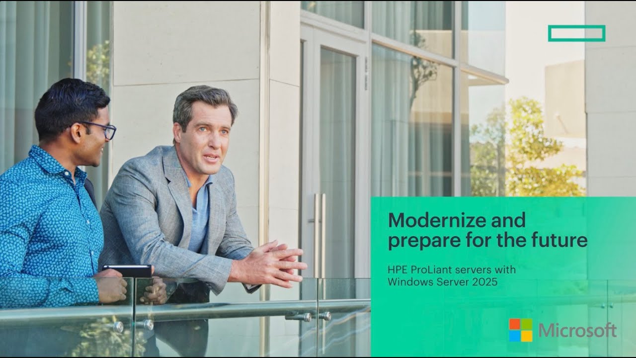 HPE — HPE ProLiant Servers with Windows Server 2025: Drive Innovation and Growth (YouTube video ad)