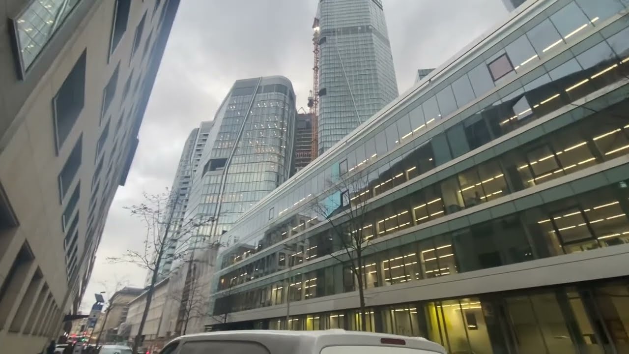 Four Frankfurt#Walking tour#Part7#Skyline#skyscraper#city center#financialdistrict#youtuber#shorts