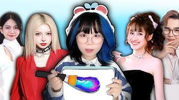 Mình Đã Vẽ Tranh Tặng Người Nổi Tiếng Và Để Họ Chấm Điểm ️🎨⁉️