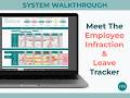 Automated Employee Infraction & Leave System in Excel | HR Dashboard for Small Business #hr