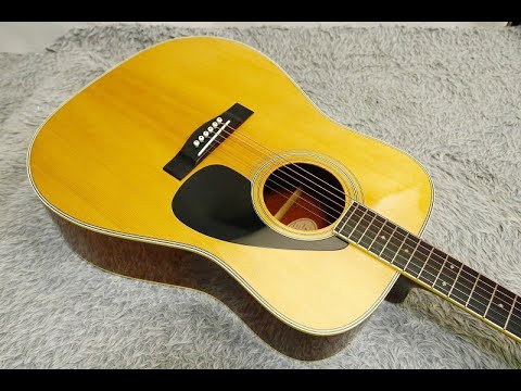 Vintage 1980's YAMAHA FG-250D Orange Label Acoustic Guitar Made in