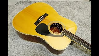 Vintage 1980's YAMAHA FG-250D Orange Label Acoustic Guitar Made in