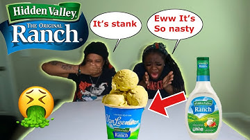 Trying Walmart’s NEW Ranch ICE CREAM! Hidden Valley Van Leeuwen REVIEW!
