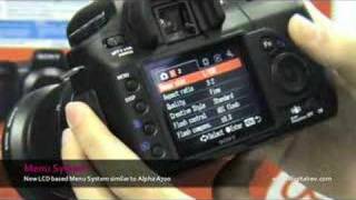 Sony Alpha A200 First Hands-on Review - DigitalRev.com - YouTube