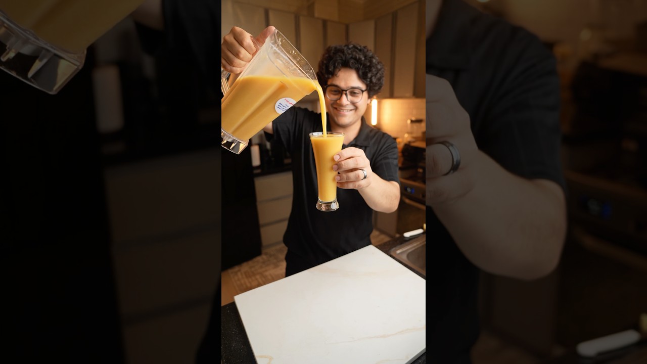 مشروب لونه أصفر من 3 حاجات لونه أصفر، طلع رائع ما شاء الله.✅#وصفات_وجدي