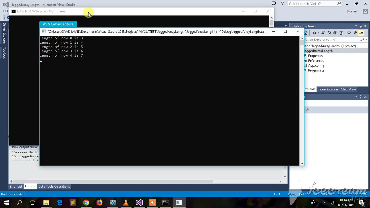C# Program to Find the Length of the Jagged Array using Predefined ...