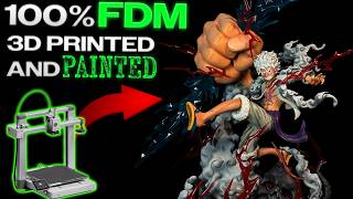 How I Painted This 100% FDM Luffy Gear 5 (One Piece)