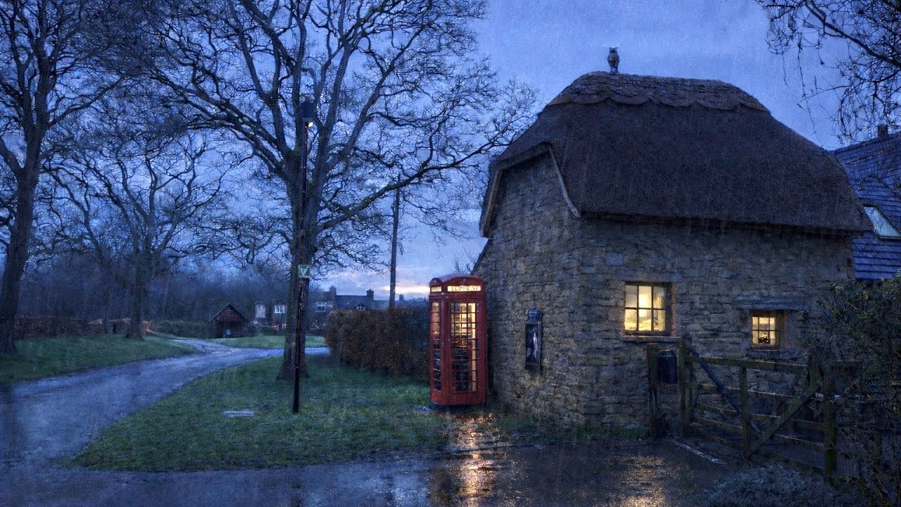 Rainy Early Morning Walk in the Cotswolds – Gentle Village Life