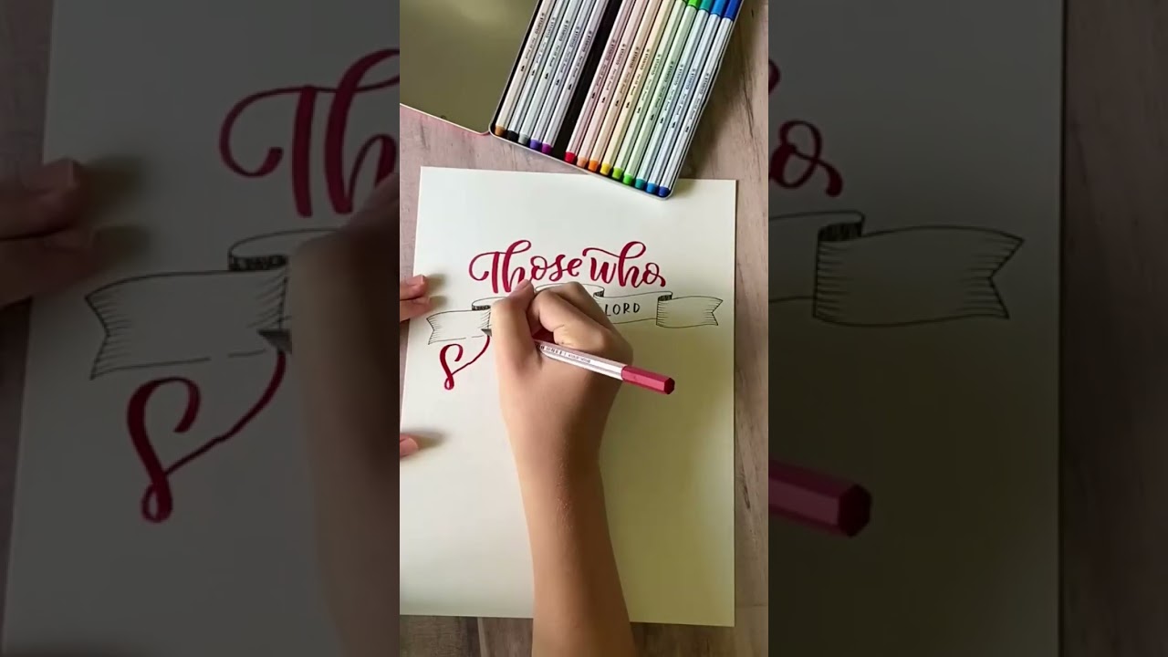 BIBLE VERSE #calligraphy #youtubeshorts #calligraphyart #shortvideo