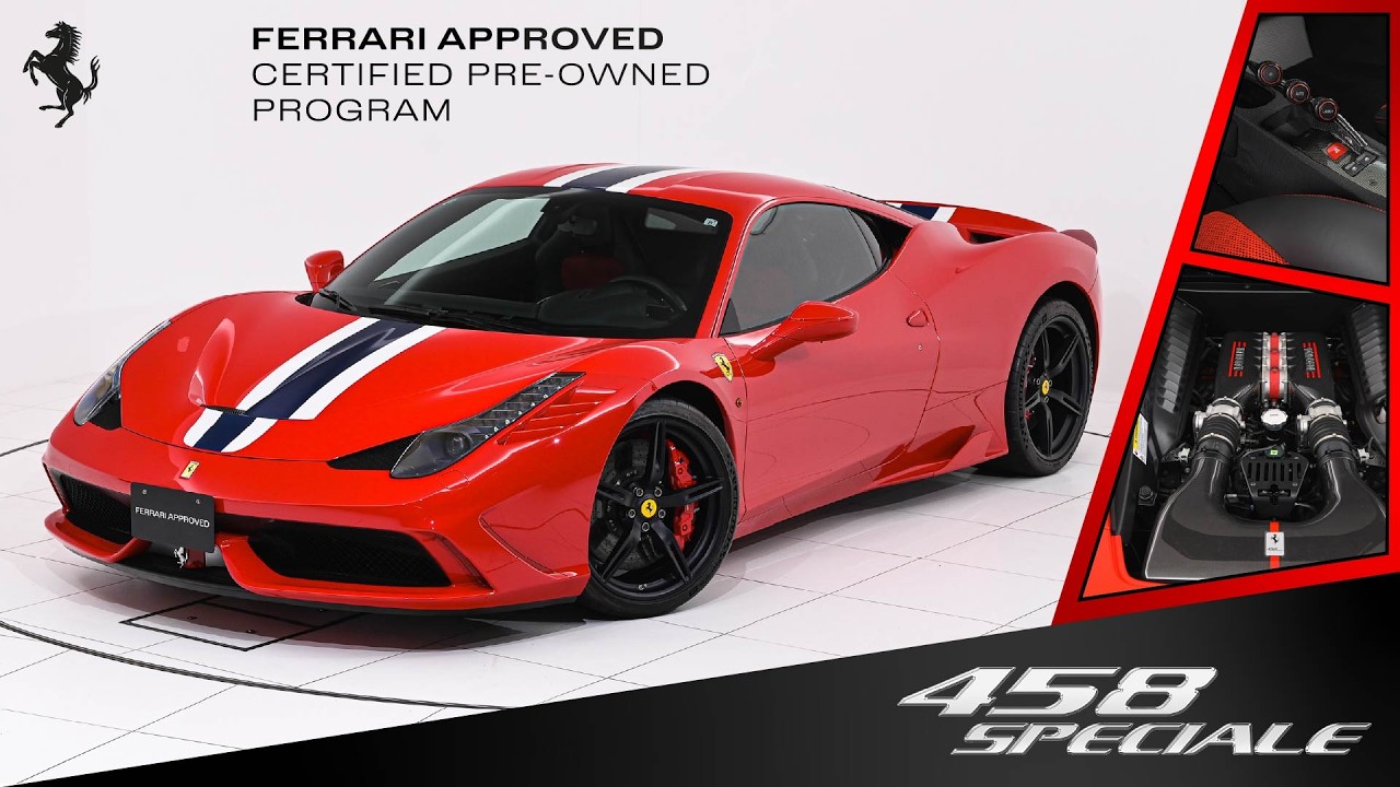 Ferrari 458 Speciale 2015MY 認定中古車（車体末尾番号：958) - YouTube