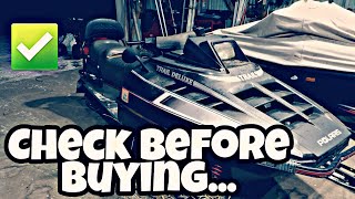 #1 Things to Check When Buying USED "Running" Snowmobile - Buyer Checklist For ANY Used Sled