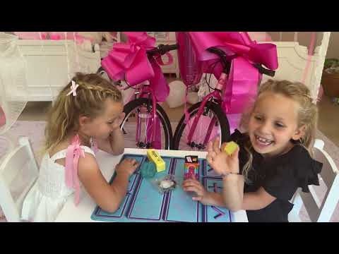Real Life SQUISHY Trading Challenge with the TWINS 💖🌈🫧🎀